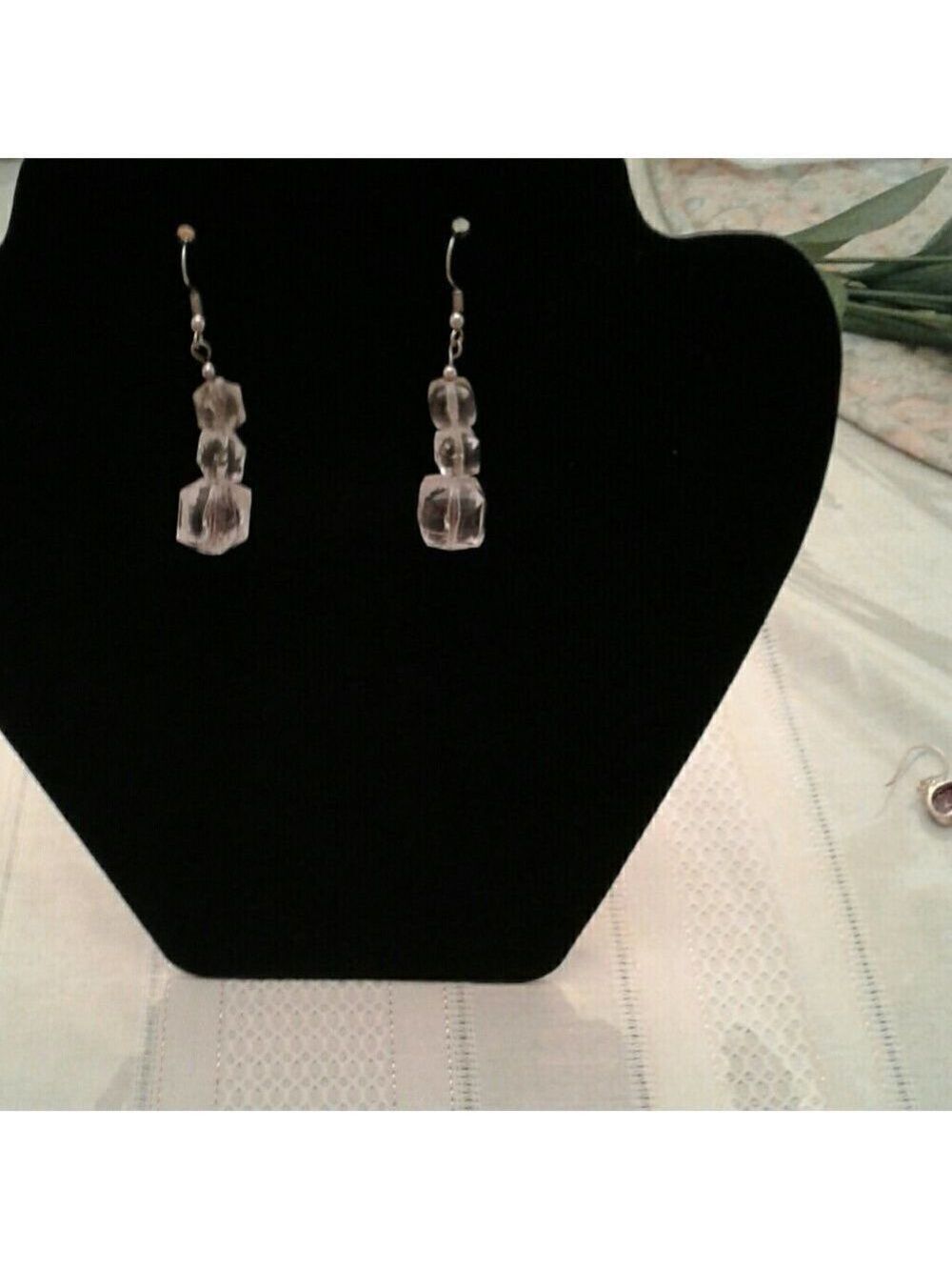 Beautiful clear earrings